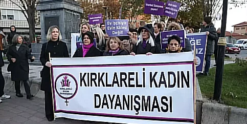 Kırklareli'nde Kadına Yönelik Şiddete Karşı Yürüyüş