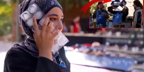 MasterChef yarışmacısının yüzüne kızgın yağ döküldü